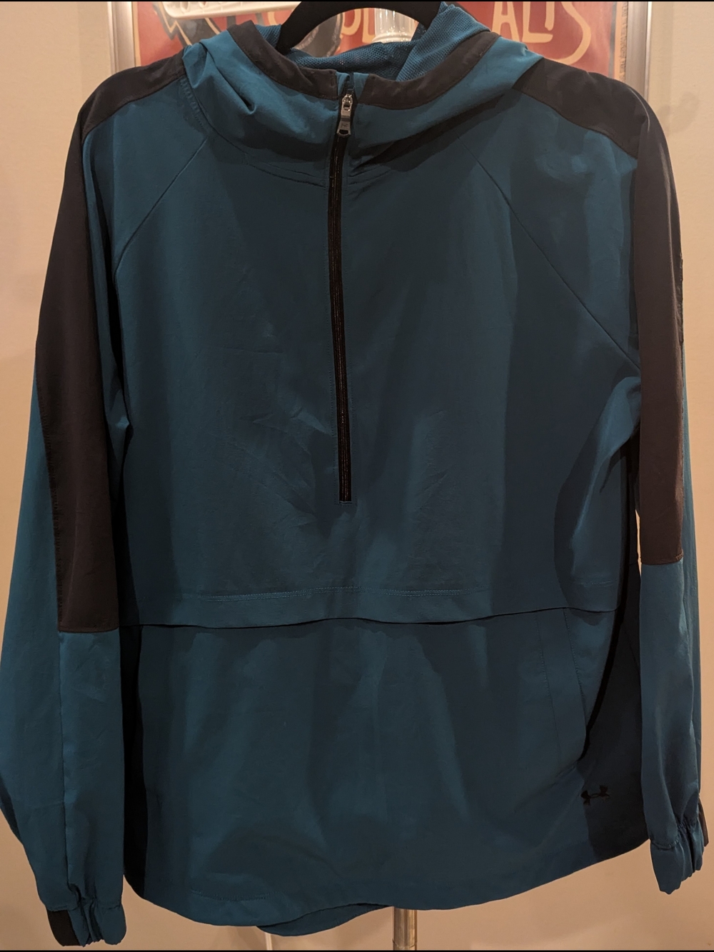 $25 Under Armour UA Women's Size Small- Storm Woven Anorak Jacket Teal Black EUC